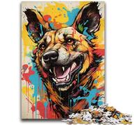 1000 Piece Jigsaw Puzzles for Teenagers Gifts Color Wild Dog for Educational Game Challenge Toy Artists Collection, Fine Art 38x26cm