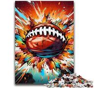 1000 Piece Jigsaw Puzzles for Teenagers Gifts Colorful American Football 1000 Pieces for Teenagers,Toys Educational Games Stress Relieving Unique Birthday And Gifts (26x38cm)