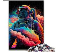 1000 Piece Jigsaw Puzzles for Teenagers Gifts Colorful Astronaut, Suitable for Ages 14 And Up Home Educational Games DIY Toys Artwork Gift (Size 50x75cm)