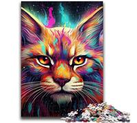 1000 Piece Jigsaw Puzzles for Teenagers Gifts Colorful Lynx Teenager Puzzles,Educational Games Home Decoration Suitable for Desktop Decoration (50x75cm)