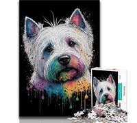 1000 Piece Jigsaw Puzzles for Teenagers Gifts Coloured Shih Tzu Teenager Puzzles,Educational Games Home Decoration Unique Home Decor And Gifts (size 75x50cm)