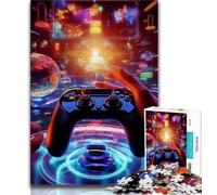 1000 Piece Jigsaw Puzzles for Teenagers Gifts Colourful Gamepad 1000 Pieces for Teenagers,Stress Reliever Difficult Challenge Home Decoration Toys (size 75x50cm)