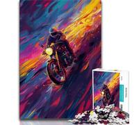 1000 Piece Jigsaw Puzzles for Teenagers Gifts Cool Motorcycle Racer Teenager Jigsaw,Relax Games Is Ideal As A Gift for The Whole Family (size 75x50cm)