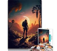 1000 Piece Jigsaw Puzzles for Teenagers Gifts Cosmic Adventurer Teenager Puzzles,Educational Games Home Decoration Suitable for Desktop Decoration 75x50cm