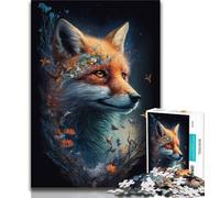1000 Piece Jigsaw Puzzles for Teenagers Gifts Cute Art Fox 1000 Piece Jigsaw,Stress Reliever Staycation Kill Time Wishlist with Santa Claus (size 75x50cm)