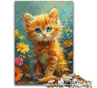 1000 Piece Jigsaw Puzzles for Teenagers Gifts Cute Colourful Kitten Challenging Family Activity Games DIY Toy for Home Wall Decor Gifts 50x75cm