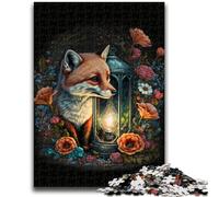 1000 Piece Jigsaw Puzzles for Teenagers Gifts Cute Fox for Educational Game Challenge Toy Artists Collection, Fine Art 38x26cm