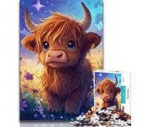 1000 Piece Jigsaw Puzzles for Teenagers Gifts Cute Yak Baby 1000 Pieces for Teenagers,Toys Educational Games Stress Relieving Unique Birthday And Gifts 38x26cm