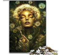 1000 Piece Jigsaw Puzzles for Teenagers Gifts Dandelion Girl, Brain Teaser For Wall Decoration Unique Birthday And Xmas Gifts for for Age 14 (size 50x75cm)