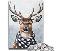 1000 Piece Jigsaw Puzzles for Teenagers Gifts Deer in Winter 1000 Pieces for Teenagers,Gift For Birthdays for Ages 14+ (26x38cm)