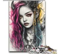 1000 Piece Jigsaw Puzzles for Teenagers Gifts Devil Girl,learning Educational for Is Ideal As A Gift for The Whole Family 38x52cm