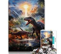 1000 Piece Jigsaw Puzzles for Teenagers Gifts Dinosaur World,Help The Brain Exercise Addictive Toys to Cultivate Patience Wall Decoration (75x50cm)