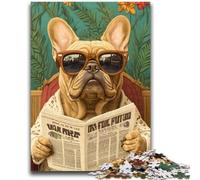 1000 Piece Jigsaw Puzzles for Teenagers Gifts Dog Reading Newspaper Teenager Puzzles,Educational Games Wall Decoration Unique Birthday And Xmas Gifts (26x38cm)