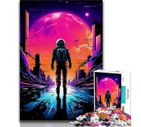 1000 Piece Jigsaw Puzzles for Teenagers Gifts Dream Astronauts Puzzles for Teenagers,Fun Present & Activity for Home,Toy for Rainy Days 75x50cm