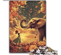 1000 Piece Jigsaw Puzzles for Teenagers Gifts Elephant Art, Train Your Brain And Hands Unique Birthday And Gifts for Age 14+ (Size 26x38cm)