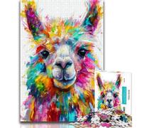 1000 Piece Jigsaw Puzzles for Teenagers Gifts Fantasy Alpaca 1000 Piece Puzzle,Quiz Game Wall Decoration Unique Birthday And Xmas Gifts (size 38x26cm)