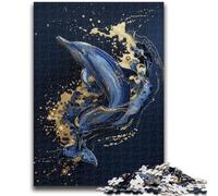 1000 Piece Jigsaw Puzzles for Teenagers Gifts Fantasy Dolphin Puzzles,Decompressing Intellectual Educational Toy Perfect Decoration (50x75cm)