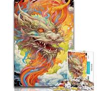 1000 Piece Jigsaw Puzzles for Teenagers Gifts Fantasy Flying Dragon Teenager Puzzles,Educational Games Home Decoration Unique Home Decor And Gifts (size 75x50cm)