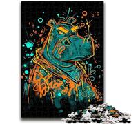 1000 Piece Jigsaw Puzzles for Teenagers Gifts Fantasy Hippo Teenager Puzzles,Educational Games Wall Decoration Unique Birthday And Xmas Gifts (26x38cm)