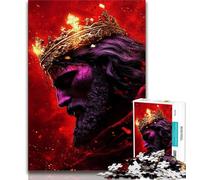 1000 Piece Jigsaw Puzzles for Teenagers Gifts Fantasy Jesus,Stress Reliever Difficult Challenge with Matching Poster And Trivia Sheet (38x26cm)