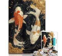 1000 Piece Jigsaw Puzzles for Teenagers Gifts Fantasy Koi 1000 Piece Puzzle,for Educational Game Challenge Toy Deal As Gifts for The Whole Family (size 38x26cm)
