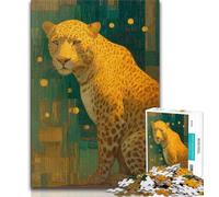 1000 Piece Jigsaw Puzzles for Teenagers Gifts Fantasy Leopard 1000 Piece Jigsaw,Stress Reliever Staycation Kill Time Wishlist with Santa Claus (size 75x50cm)