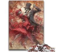 1000 Piece Jigsaw Puzzles for Teenagers Gifts Fantasy Mexican Skeleton Couple Learning Educational Toys Family Games Gifts for Friends And Family 50x75cm