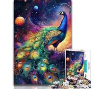 1000 Piece Jigsaw Puzzles for Teenagers Gifts Fantasy Peacock 1000 Piece Puzzle,Decompressing Intellectual Educational Toy Birthday Gift (size 38x26cm)