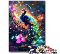 1000 Piece Jigsaw Puzzles for Teenagers Gifts Fantasy Peacock Stress Reliever Difficult Challenge Enhance Love between Couples 26x38cm