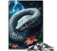 1000 Piece Jigsaw Puzzles for Teenagers Gifts Fantasy Snake Teenager Puzzles,Educational Games Wall Decoration Unique Birthday And Xmas Gifts (75x50cm)