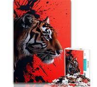 1000 Piece Jigsaw Puzzles for Teenagers Gifts Fantasy Tiger 1000 Pieces for Teenagers,Perfect for Game Nights, Colorful Toy for Home Gift (size 75x50cm)