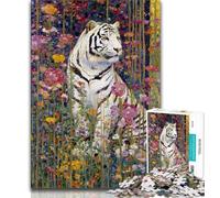 1000 Piece Jigsaw Puzzles for Teenagers Gifts Fantasy Tiger,learning Educational for Is Ideal As A Gift for The Whole Family (38x26cm)