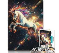 1000 Piece Jigsaw Puzzles for Teenagers Gifts Fantasy Unicorn 1000 Piece Jigsaw,Stress Reliever Staycation Kill Time Wishlist with Santa Claus (size 75x50cm)
