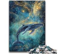 1000 Piece Jigsaw Puzzles for Teenagers Gifts Fantasy Whale Adult Puzzles,Educational Games Home Decoration Suitable for Desktop Decoration (26x38cm)