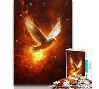 1000 Piece Jigsaw Puzzles for Teenagers Gifts Flame Dove Teenager Puzzles,Educational Games Wall Decoration Unique Birthday And Xmas Gifts 75x50cm