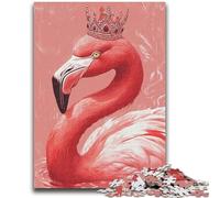 1000 Piece Jigsaw Puzzles for Teenagers Gifts Flamingo Queen Teenager Puzzles,Educational Games Wall Decoration Unique Birthday And Xmas Gifts (75x50cm)