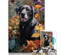 1000 Piece Jigsaw Puzzles for Teenagers Gifts Forest Labrador Puzzles,Interesting Stress Reduction Parent-child Interaction (size 38x26cm)