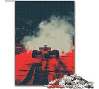 1000 Piece Jigsaw Puzzles for Teenagers Gifts Formula Racing,Stress Reliever Staycation Kill Time Wishlist with Santa Claus 38x26cm