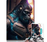 1000 Piece Jigsaw Puzzles for Teenagers Gifts Future Gorilla Teenager Puzzles,Educational Games Home Decoration Suitable for Desktop Decoration 38x26cm