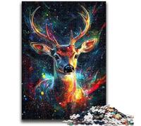 1000 Piece Jigsaw Puzzles for Teenagers Gifts Galaxy Deer for Ages 14 And over For Family Fun & Game Night Gift Toys 50x75cm