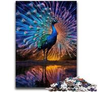 1000 Piece Jigsaw Puzzles for Teenagers Gifts Galaxy Peacock 1000 Pieces for Adults,Toys Educational Games Stress Relieving Unique Birthday And Gifts (75x50cm)