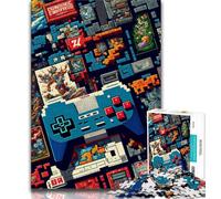 1000 Piece Jigsaw Puzzles for Teenagers Gifts Gamer Life Puzzles,Birthday Present, Gifts, Wall Art for Age 14 Years Up (size 38x26cm)