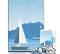 1000 Piece Jigsaw Puzzles for Teenagers Gifts Geneva,Help The Brain Exercise Addictive Toys to Cultivate Patience Wall Decoration (75x50cm)