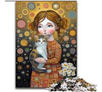 1000 Piece Jigsaw Puzzles for Teenagers Gifts Girl And Cat, Elephant Toy Intellectual Game Birthday Present, Gifts, Wall Art for Ages 14+ (Size 26x38cm)