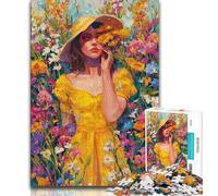 1000 Piece Jigsaw Puzzles for Teenagers Gifts Girl in Wildflowers Summer,learning Educational for Is Ideal As A Gift for The Whole Family (38x26cm)