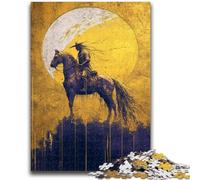 1000 Piece Jigsaw Puzzles for Teenagers Gifts Golden Cowboy Adult Puzzles,Educational Games Home Decoration Suitable for Desktop Decoration (50x75cm)