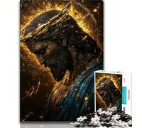1000 Piece Jigsaw Puzzles for Teenagers Gifts Golden Fantasy Jesus,learning Educational for Is Ideal As A Gift for The Whole Family (75x50cm)