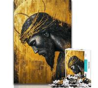 1000 Piece Jigsaw Puzzles for Teenagers Gifts Golden Jesus 1000 Pieces for Teenagers,Perfect for Game Nights, Colorful Toy for Home Gift (size 38x26cm)