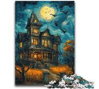 1000 Piece Jigsaw Puzzles for Teenagers Gifts Halloween Skeleton Landscape Puzzles for Adults,Learning Educational Toys Family Games Gifts for Friends And Family (50x75cm)