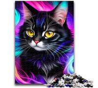 1000 Piece Jigsaw Puzzles for Teenagers Gifts Handsome Cat Portrait Family Fun for Is Ideal As A Gift for The Whole Family for And Age 14 Years Up 50x75cm